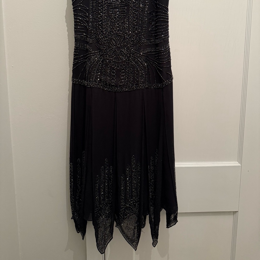 Elegant Black Beaded Dress - Picture 9 of 9
